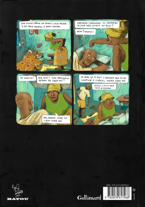 Verso de l'album Aya de Yopougon Tome 3