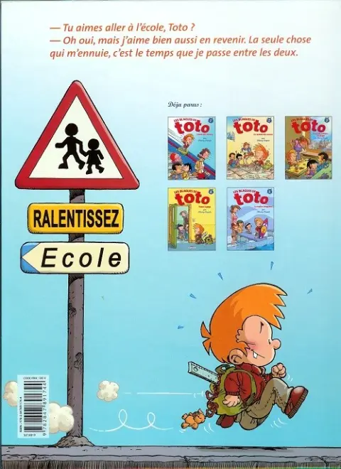 Verso de l'album Les Blagues de Toto Tome 1 L'école des vannes