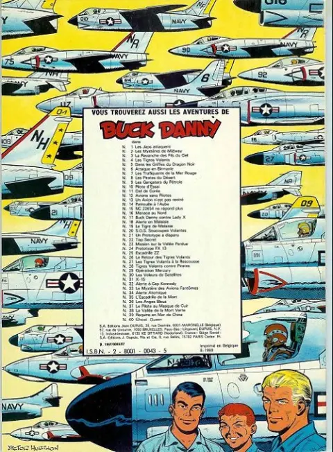 Verso de l'album Buck Danny Tome 6 Attaque en Birmanie