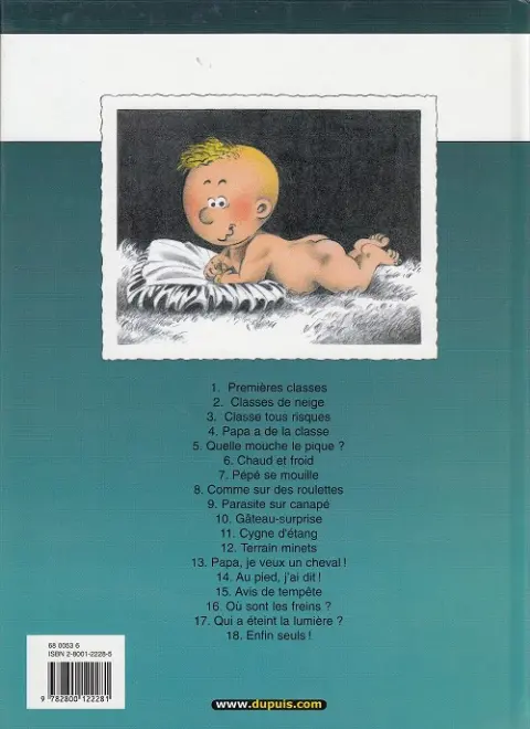Verso de l'album Cédric Tome 9 Parasite sur canapé