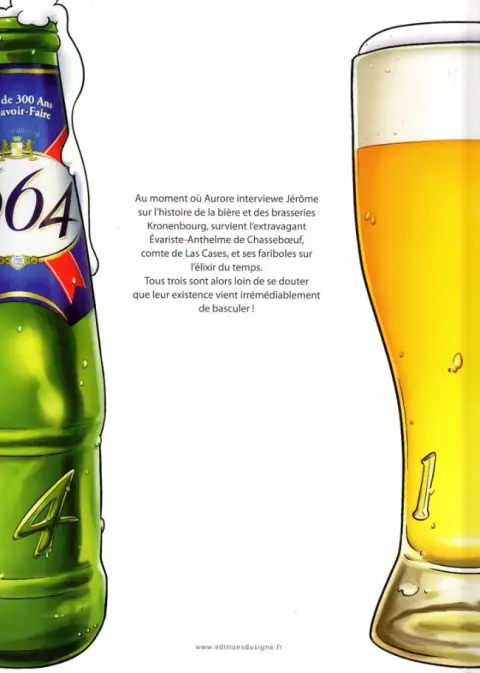 Verso de l'album L'elixir du temps A la poursuite de la bière précieuse