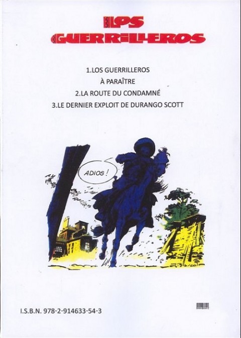 Verso de l'album Los Guerrilleros Tome 1