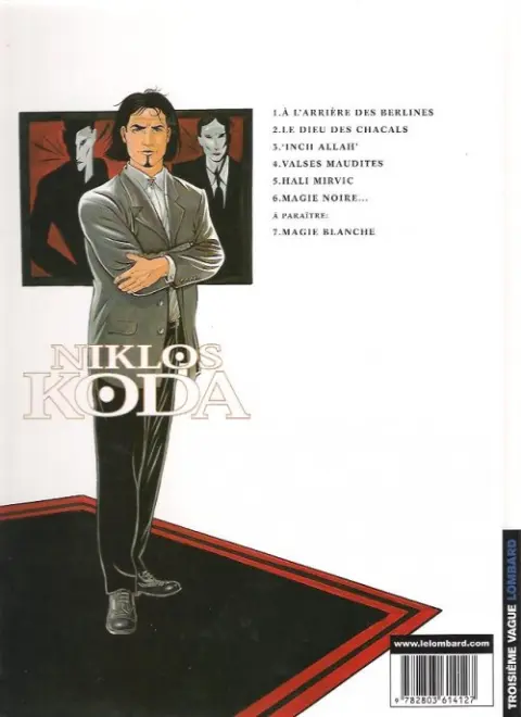 Verso de l'album Niklos Koda Tome 1 À l'arrière des berlines