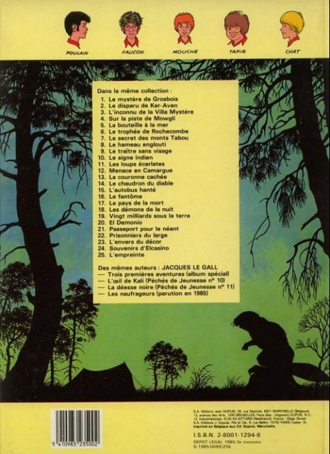 Verso de l'album La Patrouille des Castors Tome 4 Sur la Piste de Mowgli