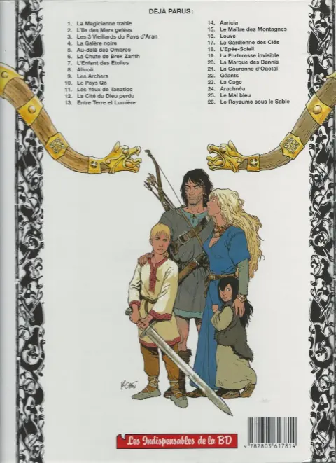 Verso de l'album Thorgal Tome 7 L'enfant des étoiles