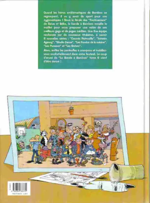 Verso de l'album La Bande à Bamboo Tome 6