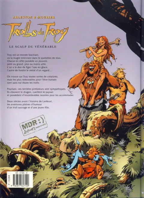 Verso de l'album Trolls de Troy Tome 2 Le scalp du vénérable