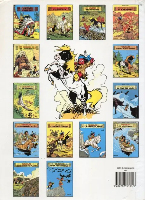 Verso de l'album Yakari Tome 2 Yakari et le bison blanc