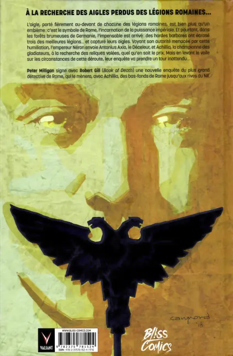 Verso de l'album Britannia Tome 3 Les Aigles perdus de Rome