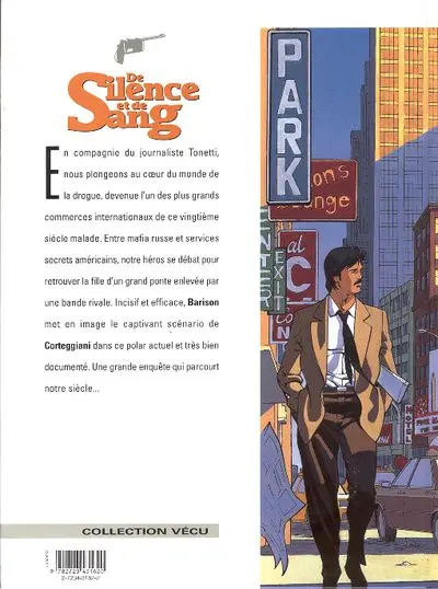 Verso de l'album De silence et de sang Tome 13 Le système Jurado