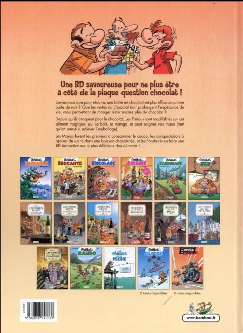Verso de l'album Les Fondus Tome 11 Les fondus du chocolat