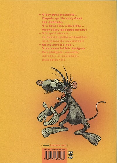 Verso de l'album Rat's Volume 1