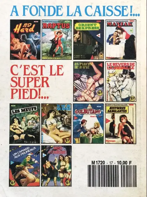 Verso de l'album Les Queutards Tome 17 L'inceste fatal
