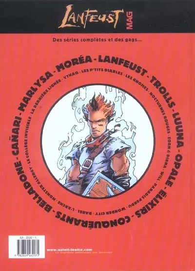 Verso de l'album Lanfeust mag L'album 13