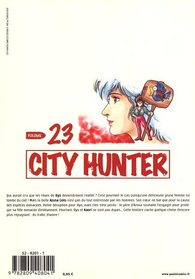 Verso de l'album City Hunter Volume 23