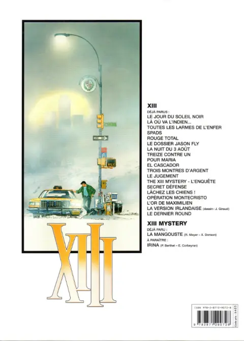 Verso de l'album XIII Tome 10 El cascador