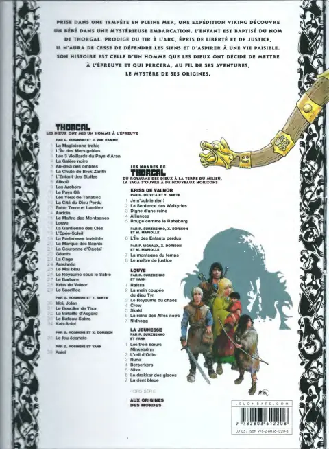 Verso de l'album Thorgal Tome 22 Géants