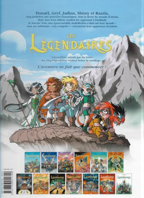 Verso de l'album Les Légendaires Tome 9 Le cycle d'Anathos - L'Alystory