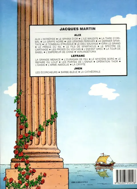 Verso de l'album Alix Tome 12 Le fils de Spartacus