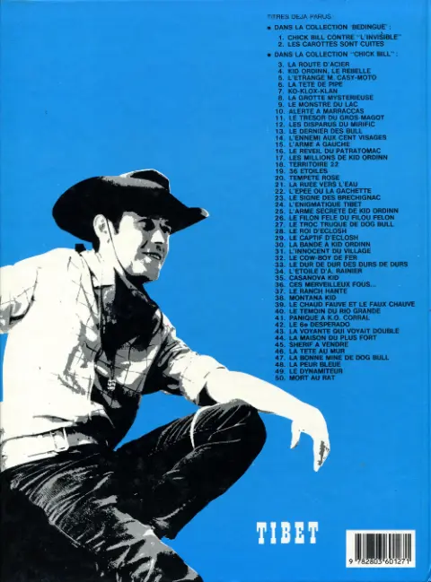 Verso de l'album Chick Bill Tome 30 Le filon fêlé du filou félon