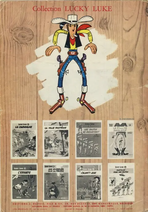 Verso de l'album Lucky Luke Tome 20 Billy the Kid