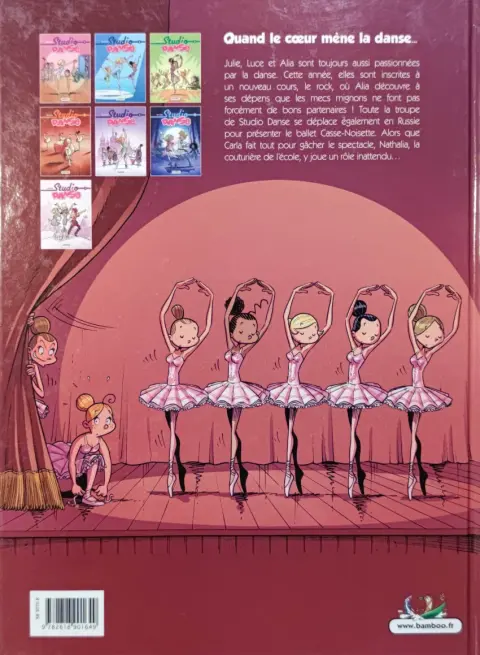Verso de l'album Studio danse Tome 5