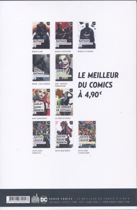 Verso de l'album Le meilleur de DC Comics Tome 3 Batman vs le Pingouin