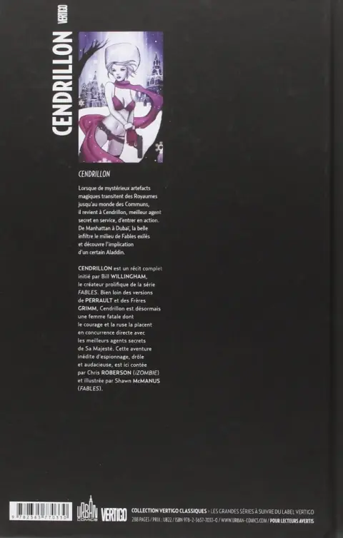 Verso de l'album Cendrillon