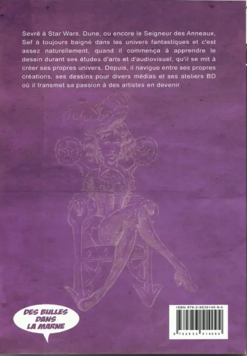Verso de l'album Artbook Artbook by Sef