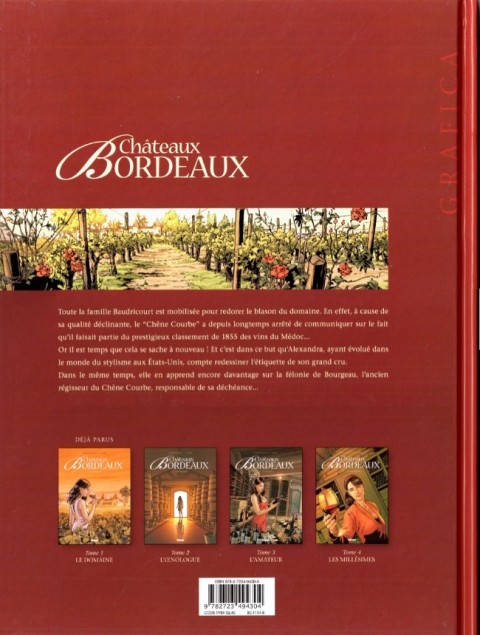 Verso de l'album Châteaux Bordeaux Tome 5 Le classement