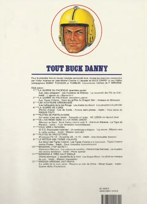 Verso de l'album Tout Buck Danny Tome 11 Missions à très haut risque