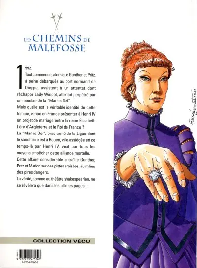 Verso de l'album Les Chemins de Malefosse Tome 10 La main gauche de Dieu