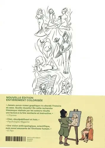 Verso de l'album Sex story / Une histoire du sexe Livre I La première histoire de la sexualité en BD