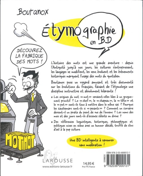 Verso de l'album Etymographie en BD