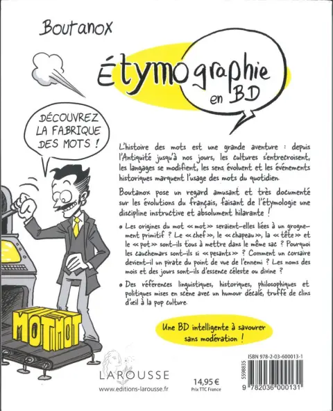 Verso de l'album Etymographie en BD