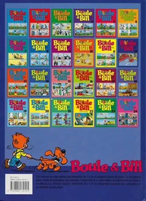 Verso de l'album Boule & Bill Tome 12