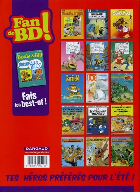 Verso de l'album Boule & Bill Tome 27 Bwouf Allo Bill ?