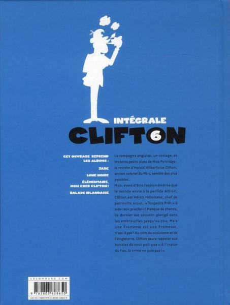 Verso de l'album Clifton Intégrale 6