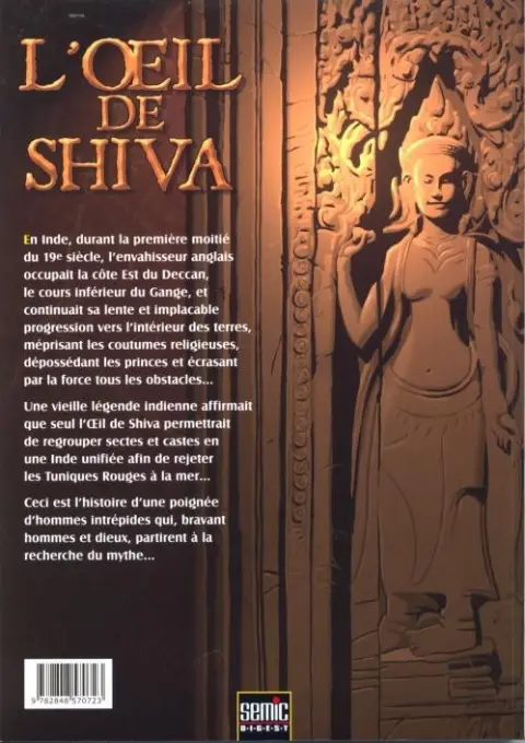Verso de l'album L'Oeil de Shiva