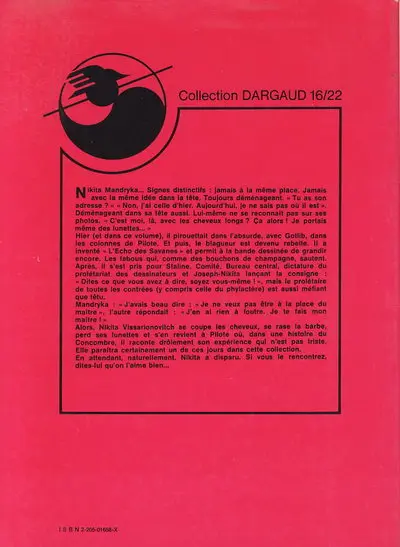 Verso de l'album Clopinettes (1re partie)
