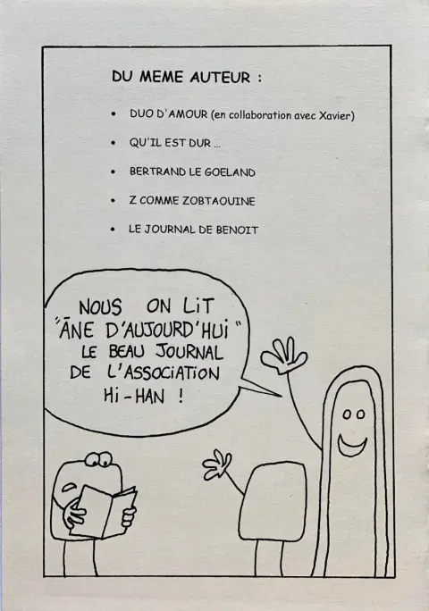 Verso de l'album L'univers nauséabond des comics underground