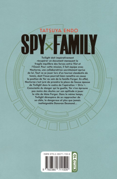 Verso de l'album Spy x Family 6