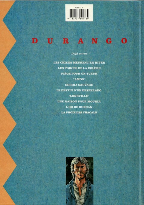 Verso de l'album Durango Tome 6 Le destin d'un Desperado