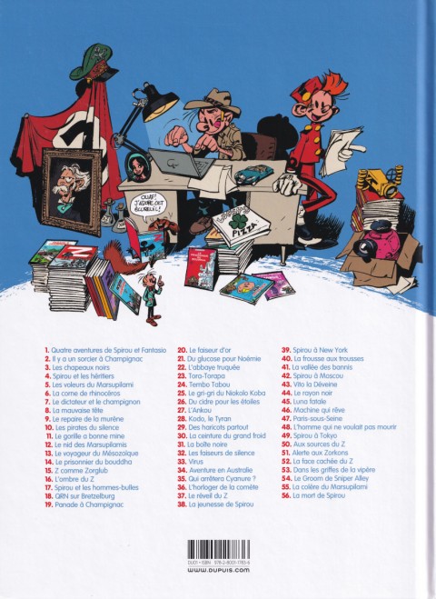 Verso de l'album Spirou et Fantasio Tome 42 Spirou à Moscou