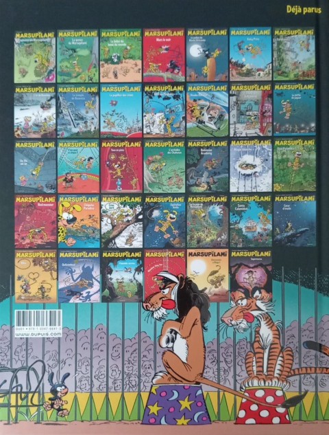 Verso de l'album Marsupilami Tome 16 Tous en piste