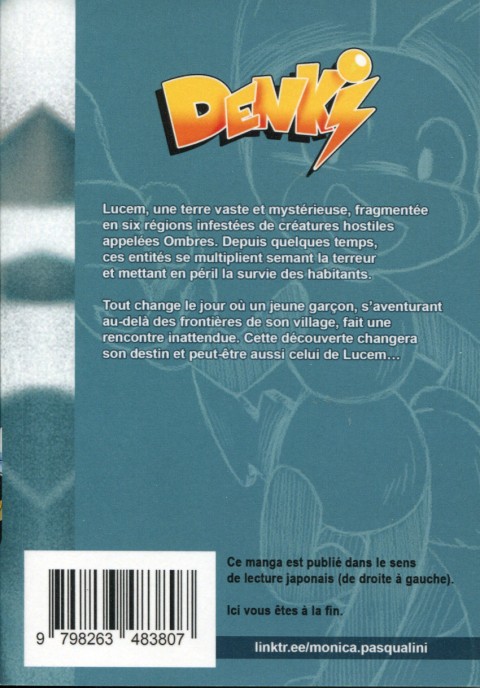 Verso de l'album Denki 1