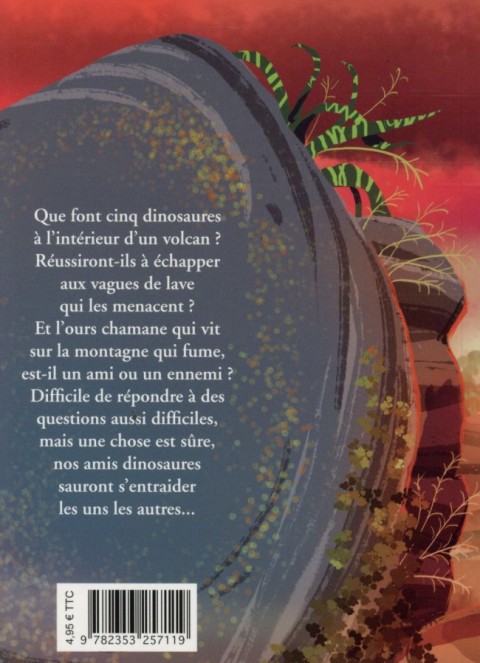 Verso de l'album Dino Dino Tome 2 La pluie de pierres brûlantes
