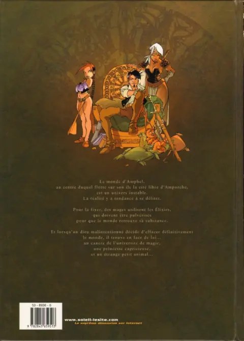 Verso de l'album Élixirs Tome 1 Le sortilège de Loxullio