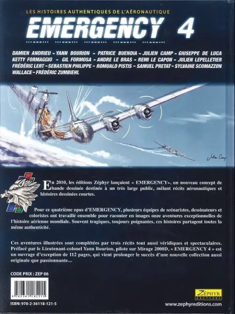 Verso de l'album Emergency N° 4