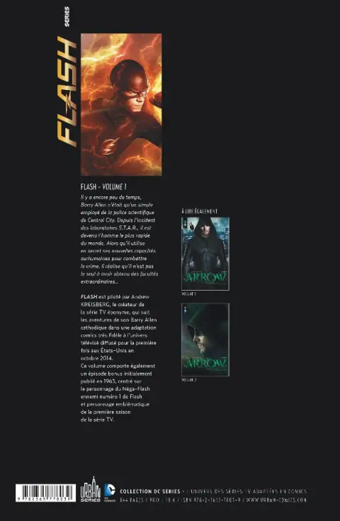 Verso de l'album Flash Volume 1